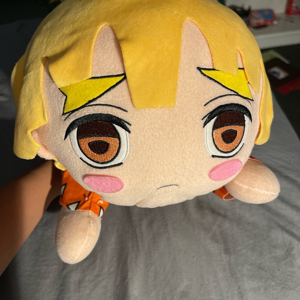 Zenitsu laying down plush !